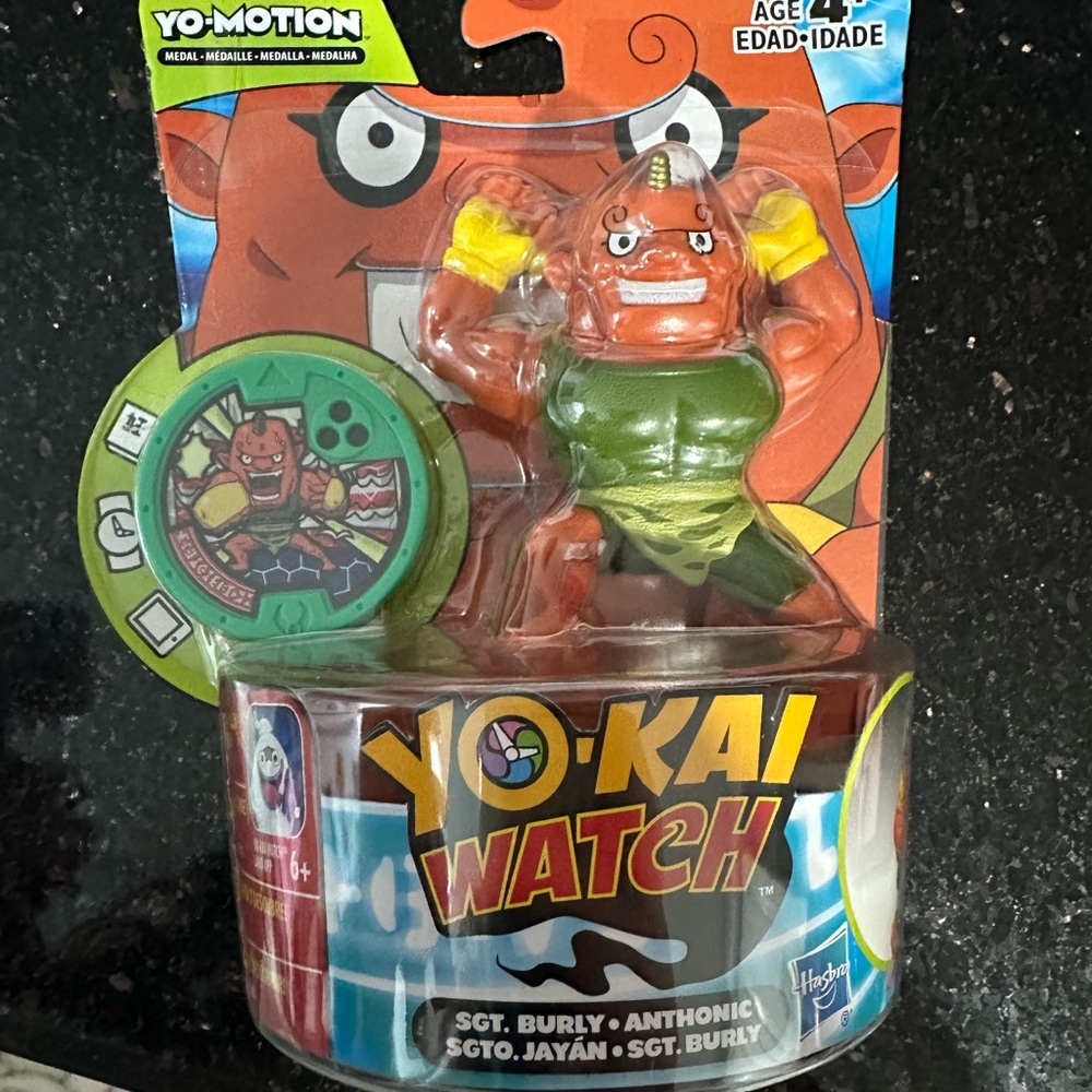 Yo-Kai Watch Sgt Burly Anthemic  Yo-Motion Figure Hasbro New